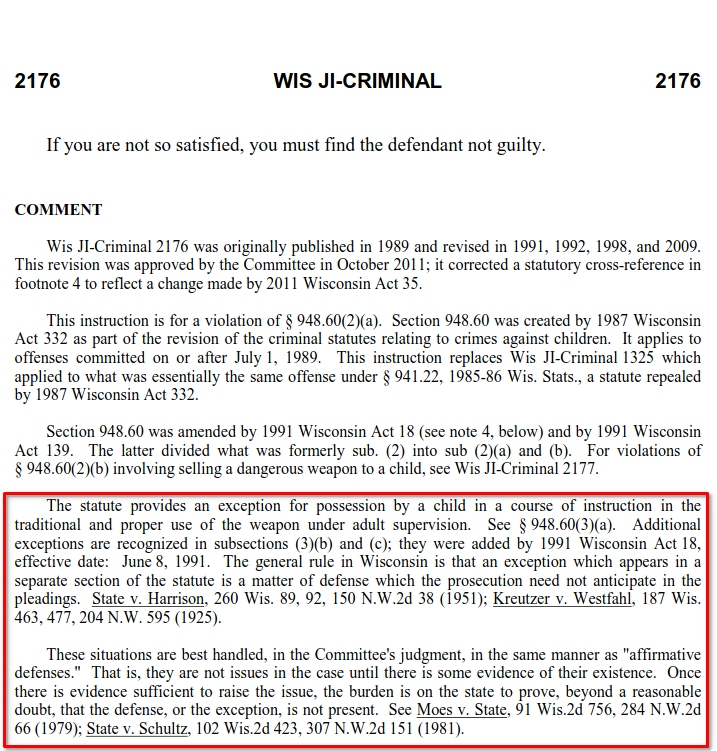 speaktrueth's tweet photo. @Don_is_King @RealSilentNinja @marifasuslupin1 @GREidY_McBaztrd The defense provided sufficient evidence to raise the issue of (3)(c) (legality of the rifle &amp; his age) as the law and the instruction requires:
https://t.co/DZ0lbr3C31
https://t.co/4KfcpPiAnG

Subsequently, the prosecution failed to prove that the exception was not present.
1/2 https://t.co/yRuu3vPR91
