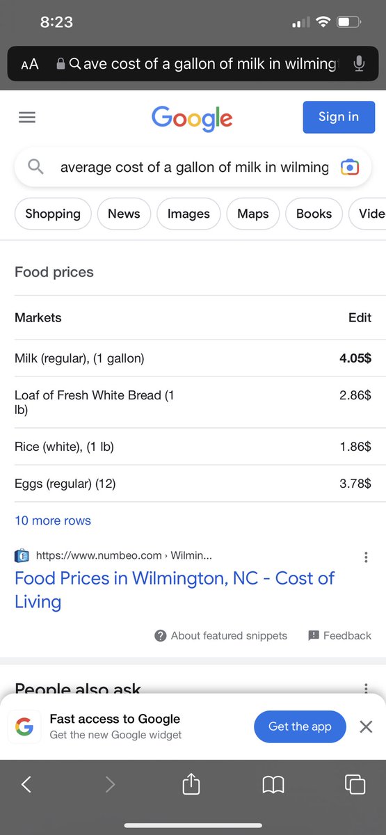 gennawirth's tweet photo. The minimum hourly wage in NC is not enough to buy a gallon of milk and a dozen eggs. That is foul. https://t.co/PQjCOi8WiL