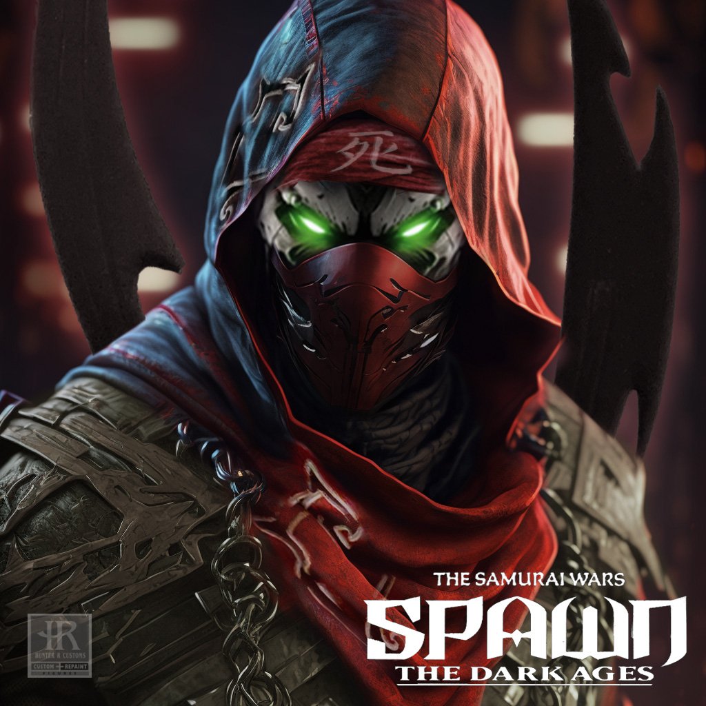 CustomsHunter's tweet photo. Ninja Spawn
Custom AI Art
The Ninja Spawn is this swordsman Spawn with the blood-red mask and the green glowing eyes.
#AI_Spawn #hunter_r_customs #mcfarlanetoys #hellspawn #moviespawn #spawn #spawncustom #spawnfanart #spawnmcfarlane #toddmcfarlane #customspawn #スポーン https://t.co/2yiZLyyBUt