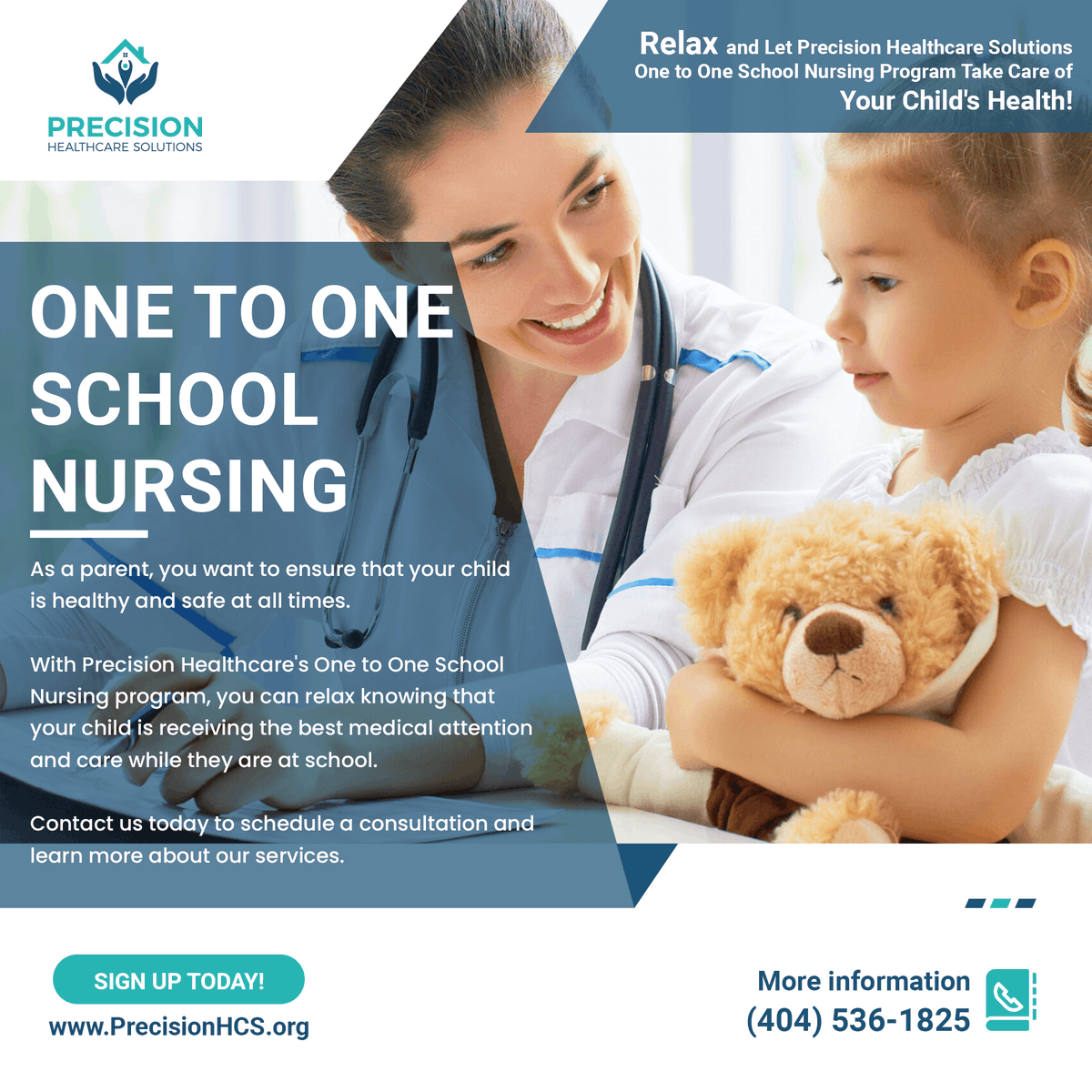 PHCSolution's tweet image. Proudly Serving Georgia Families, Providing In-Home Health Care and School Nursing Services to Individuals Ages 1 to 21.

Sign Up Today!

PrecisionHCS.org
(404) 536-1825

#homehealthcare