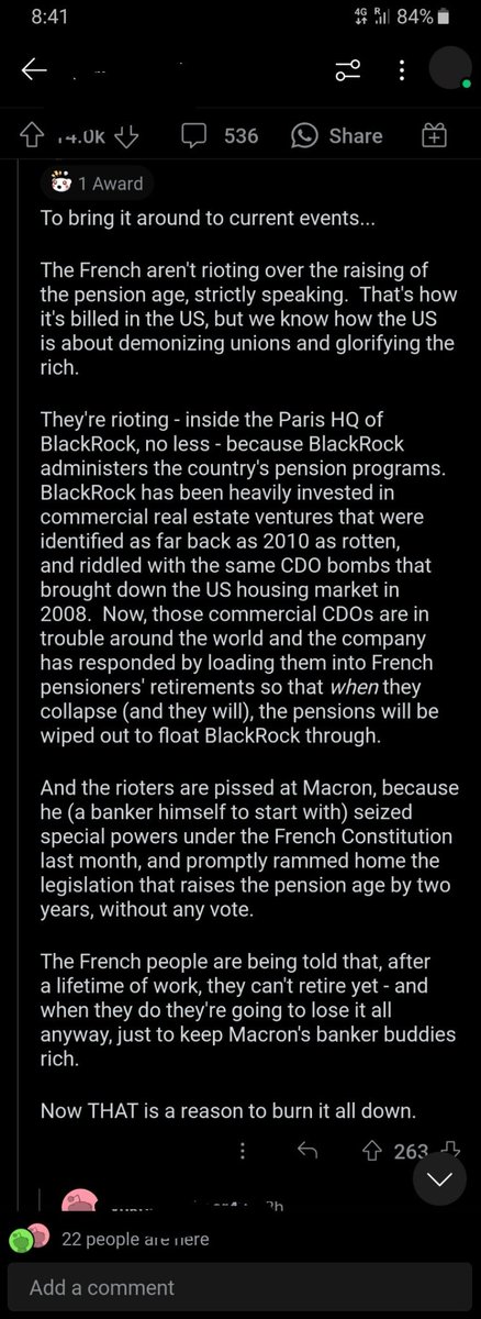 RT @peruvian_bull: The REAL reason why the French are rioting #Blackrock

h/t @MetaPrime001 https://t.co/6t6OX7UK9y