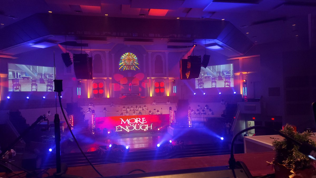 Thank You to @BrownBaptist  for entrusting us to provide Lighting & Camera Jib for there Easter Production #easter #chauvet #NPG #chauvet @ChauvetPro #nolanproductiongroup