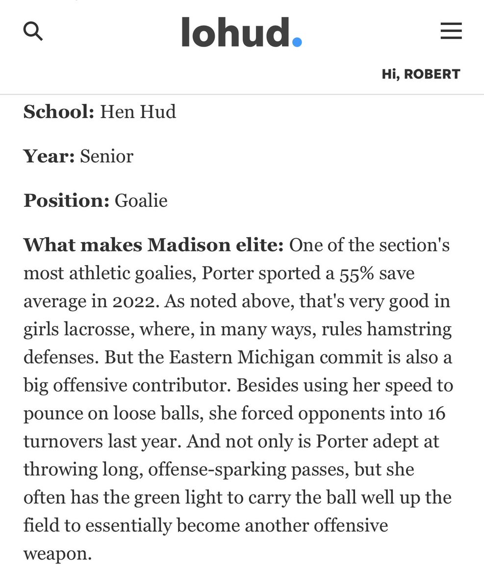 MadisonPorter28's tweet photo. Blessed!   🙏🏼 Thank you to my coaches and my teammates who helped put me in a position to be named in the elite 11.   #sailorpride⚓️🥍 https://t.co/BipCRd3Jra