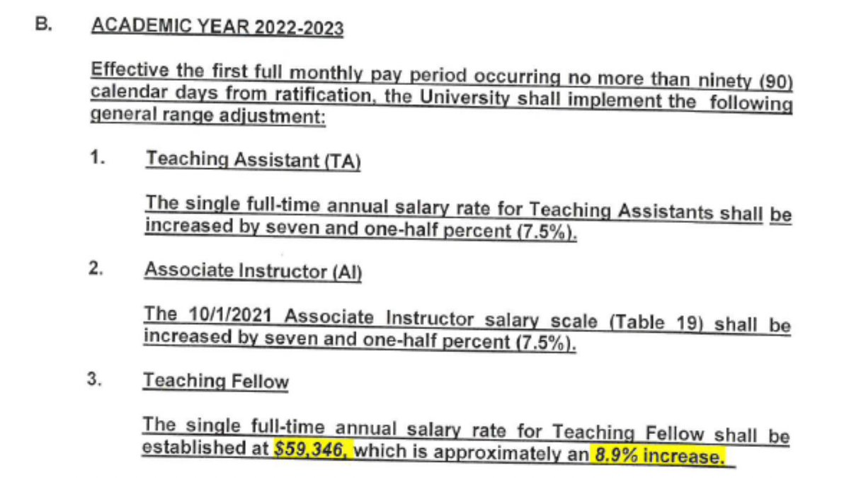 berkeleyRnF's tweet photo. GSIs! Berkeley owes you money. 

By April 1, per our new contract, we were owed a 7.5% raise. 

Check your paycheck.

We are entitled to that raise retroactively, and may also be entitled to damages of $243.84 per pay period in which wages were stolen. https://t.co/JeW67TdY33
