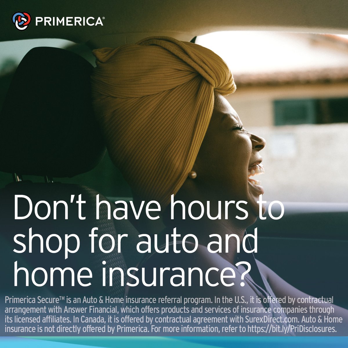 Purpdriven's tweet image. The Primerica Secure auto and home insurance referral program helps you shop and compare with just one phone call. Message me to learn more. bit.ly/PriDisclosures