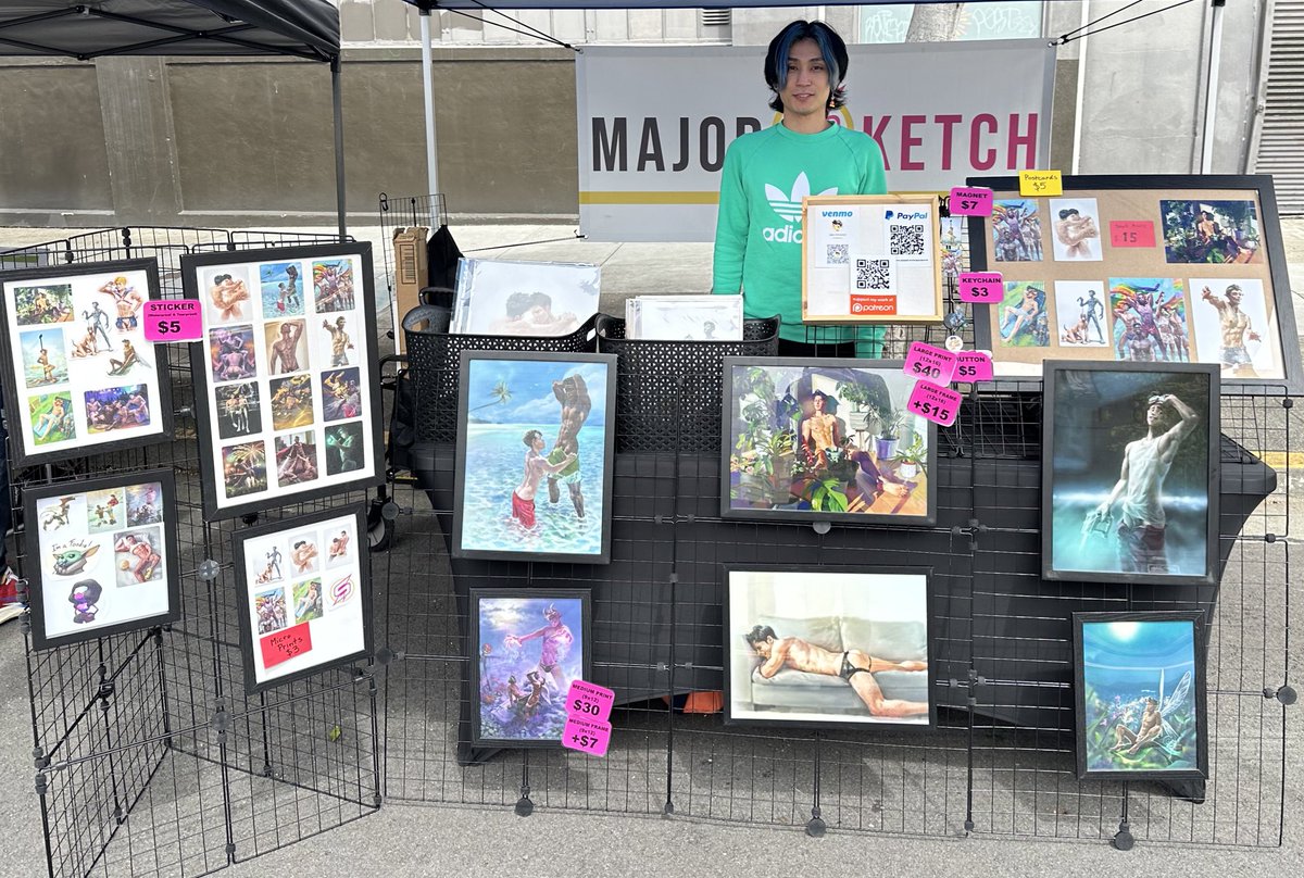 majorsketch_art's tweet photo. Come see me today at SOMA Second Saturday from 12 PM to 5 PM on 12th St. @ Folsom near The Eagle!
#gay #lgbt #art #SanFrancisco #sfleather #sfeagle #sexpositiveculture #bodypositive #anime #yaoi #bl #boyslove #MajorSketch #Twink #NSFW #digitalart #majorsketch @SFLeatherDist https://t.co/9SZWTID6wg