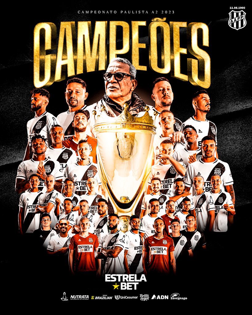 DiarioGols's tweet photo. Muita gente falando que o titulo de hoje, foi o 1º titulo da Ponte Preta em sua história...

Na verdade a Ponte Preta é TETRA CAMPEÃ da Série A2 do Paulista.

Além de ser 4 vezes campeã também do troféu interior paulista. https://t.co/2S5OJ80I0B