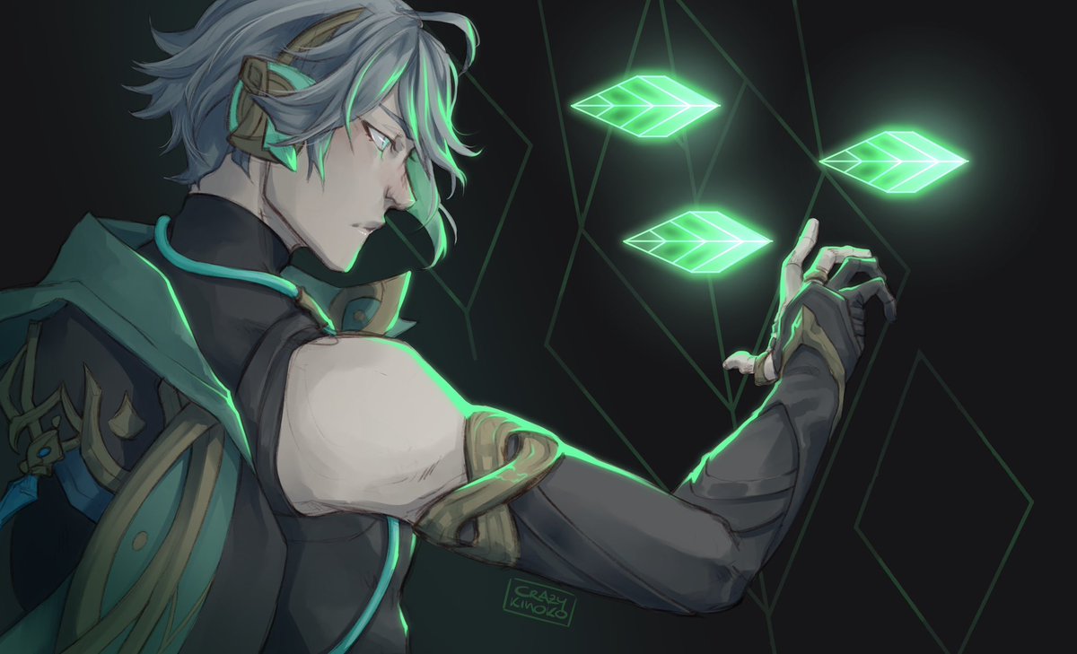 CrazyKinoko_'s tweet photo. Qrt the character vs how you drew the character ✨

Alhaitham bc I love his design 👌🏻😌
#genshinimpact #genshinfanart #hoyocreators #alhaitham https://t.co/hzZNbP3Yks