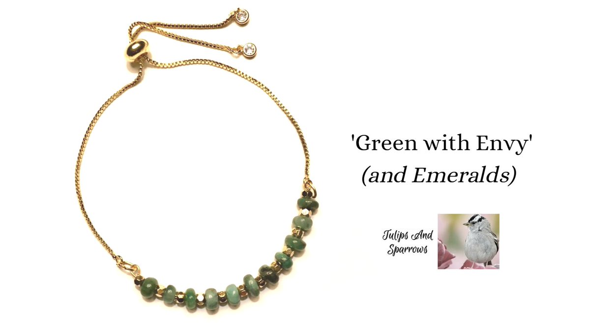 #maybirthstone #genuineemeraldjewelry #genuineemeraldbracelet #slidebracelet #sliderbracelet #goldbracelet #goldjewelry #greenjewelry #greenbracelet #preciousstonejewelry