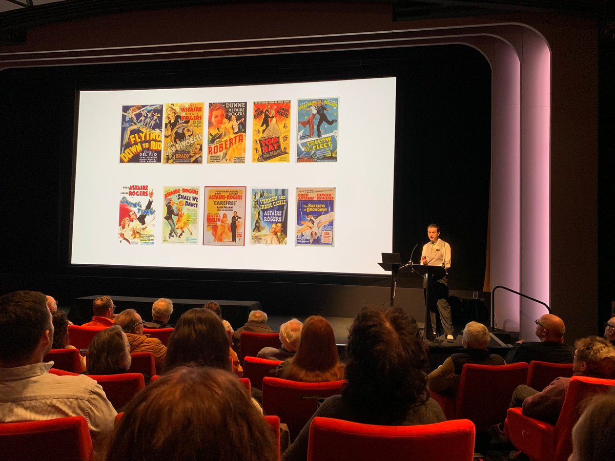 MilesEady's tweet photo. Today, I had the huge honour of delivering "The Magic of Ginger and Fred" at the BFI - two legends who continue to inspire us with their timeless style and chemistry. 3 months researching 50 books, now I can rest. #BFI #ClassicHollywood With @osborn_heather @BaranowskaAga https://t.co/vdXPBnCUdG