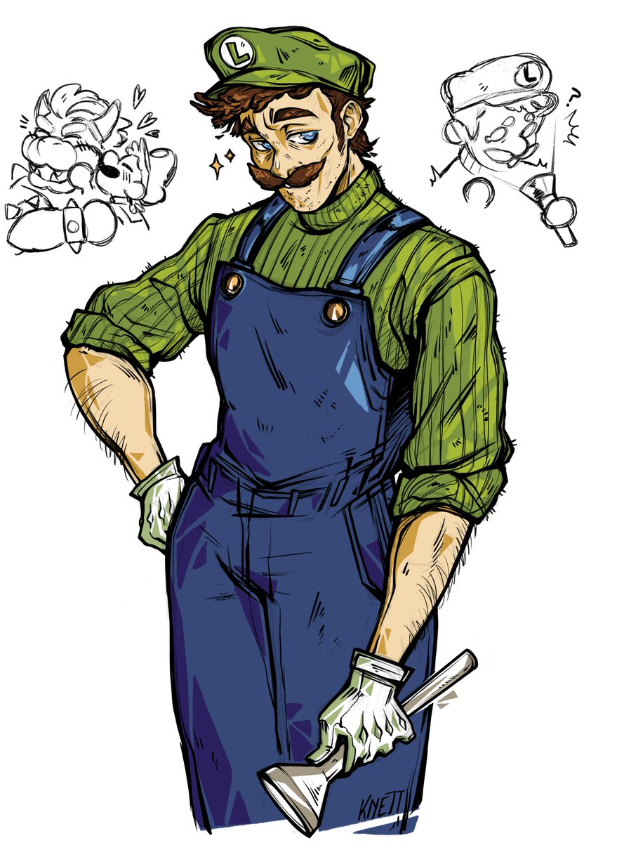 Knejt2's tweet photo. We believe in Luigi supremacy here ✨
#Luigi #bowuigi #LuigiXBowser #mario #MarioBrosMovie https://t.co/U1Plv4nTE2