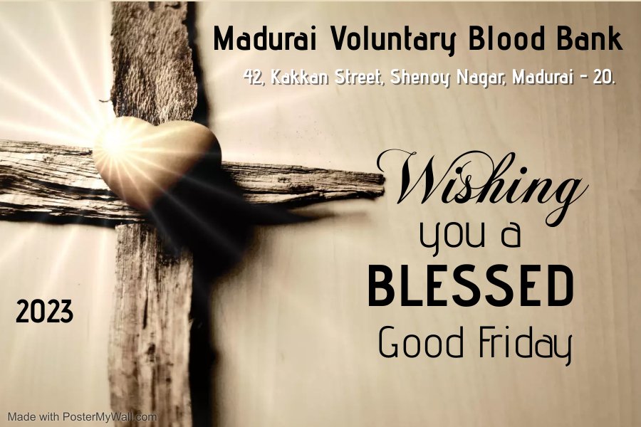 MVBloodBank's tweet photo. #goodfriday2023   
#goodfridayservice    

#MaduraiVoluntaryBloodBank #MaduraiBloodBank
#VoluntaryBloodBank #BloodBank #MaduraiVoluntaryBloodDonors 
#MaduraiBloodDonors https://t.co/0cl78qVwWM