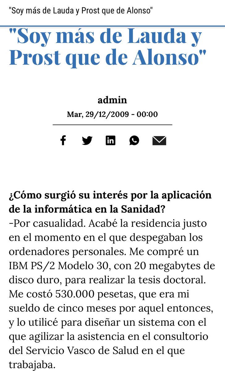 Zgancedo's tweet photo. En memoria.
Informática y Salud
2009 Fernando Alonso @Bolaredo 
Y…1989, aplicación informática para la cumplimentación y control de prescripción repetida en pacientes incluidos en Programa de Largo Tratamiento (hoy crónicos). Programa TIEMPO
https://t.co/l551GLevcG https://t.co/sPUdnjuZHY