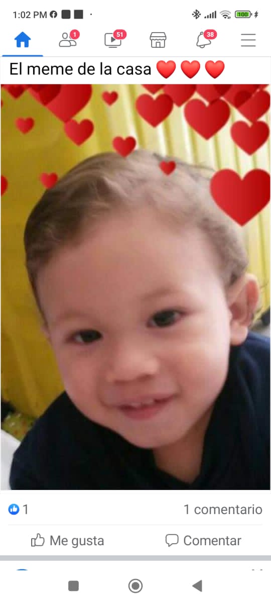 Rodrigo Daniel Vásquez Ávila  , mi Nieto querido . Foto de cuando estaba más chico , ahora fue e 6 años .