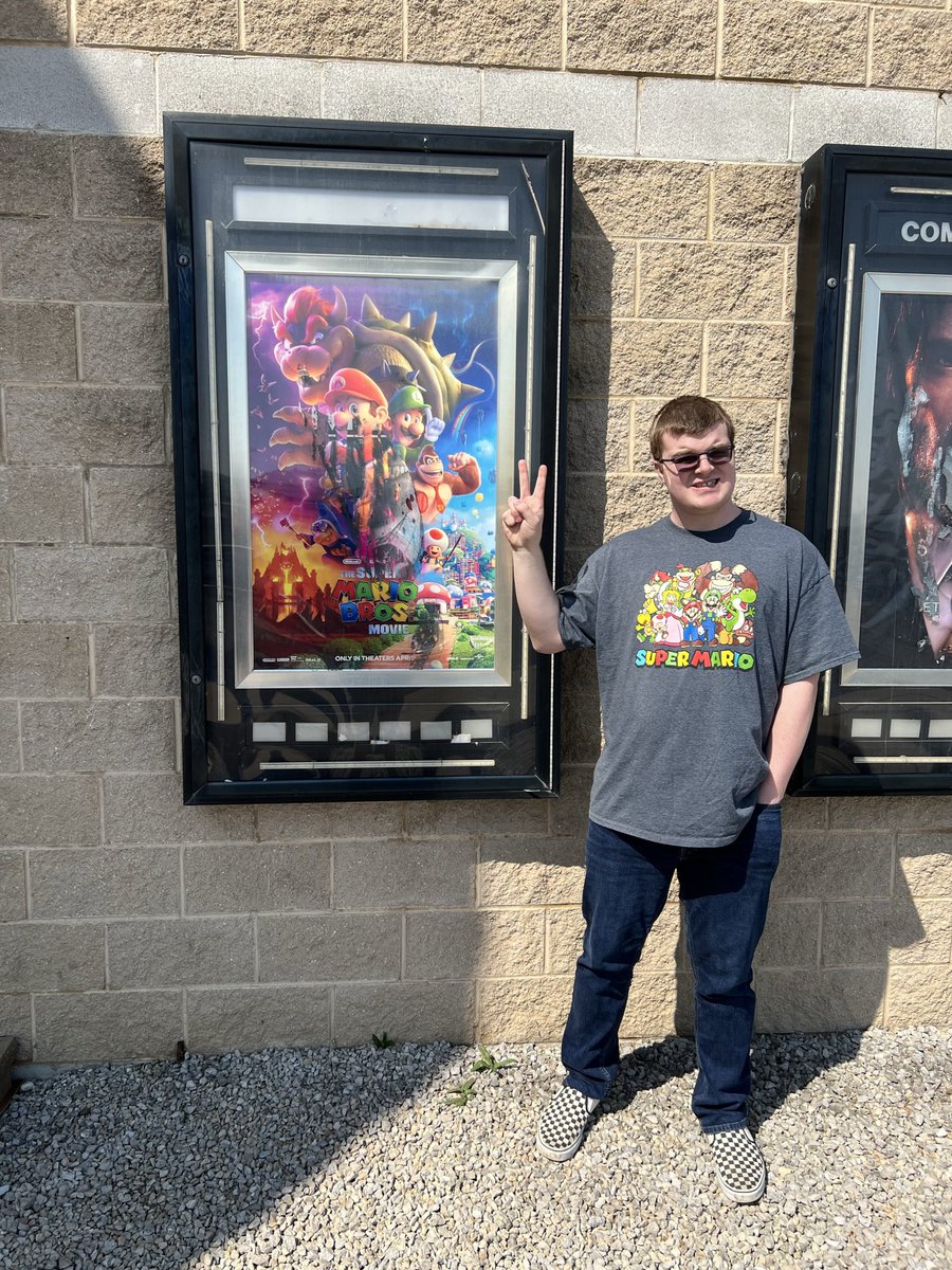 BrodieAvery's tweet photo. I watched the super Mario movie it was awesome https://t.co/iU8EhSrwsj