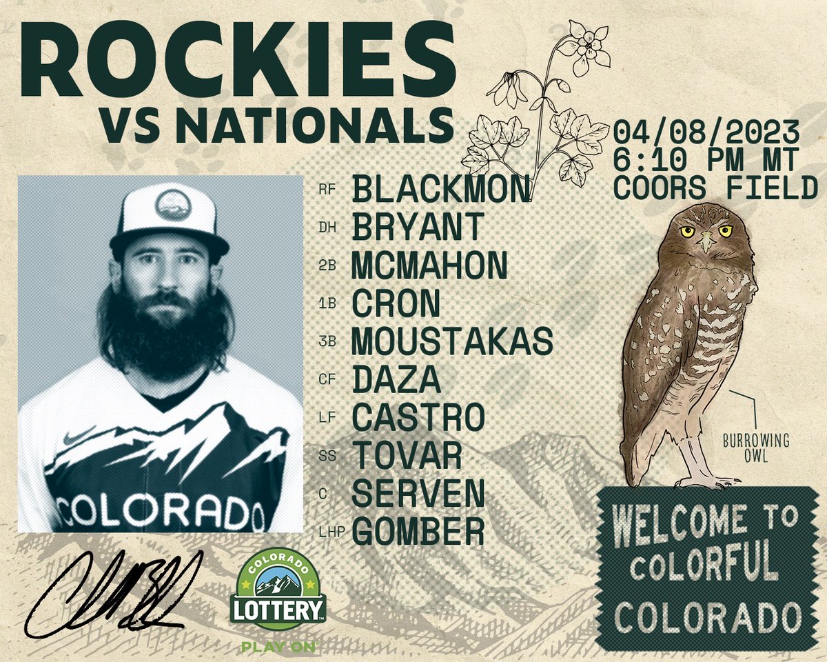 Rockies's tweet photo. Back at Coors, back in our City Connect!

To celebrate, we’re partnering with @ColoLottery to give away a City Connect jersey.

Retweet this tweet for your chance to win! https://t.co/jmNDYfF7K7