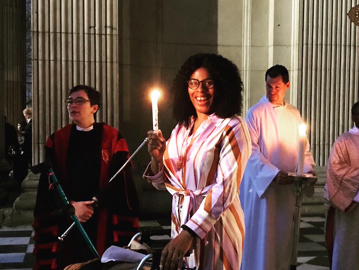 StLukesWKilburn's tweet photo. Tonight Michelle got confirmed by @bishopSarahM at St Pauls Cathedral’s Easter Vigil. “God calls you by name and has made you his own” 🕯💡@area_two @dioceseoflondon https://t.co/022pFALlQY