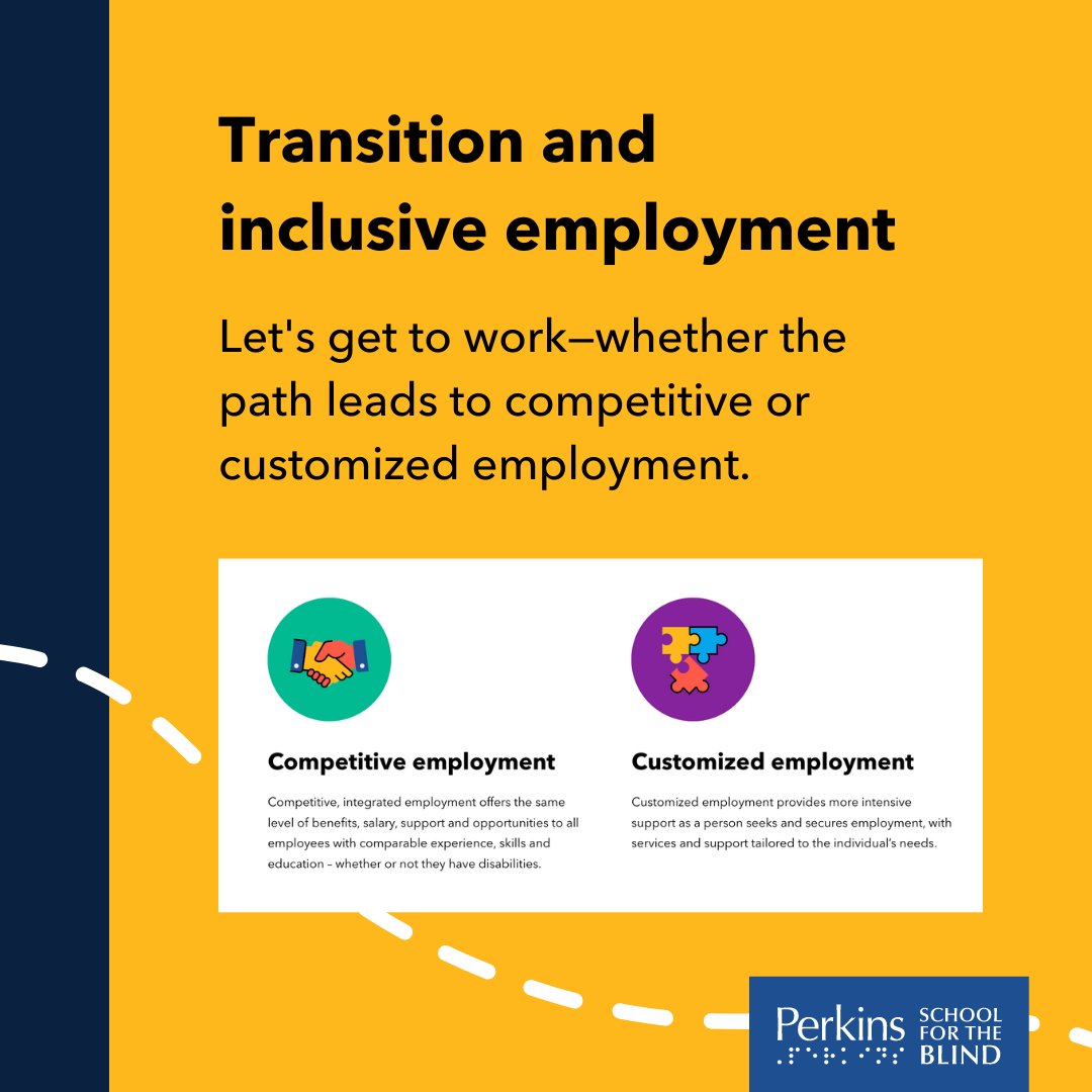 PerkinsVision's tweet image. Our new #TransitionPlanning Resource Center has curated content and expert insight into #PostSecondaryTransition for parents, students and #TVIs to help whether a student with #Disabilities is moving into community, college or career.
Check it out at Perkins.org/Transition.