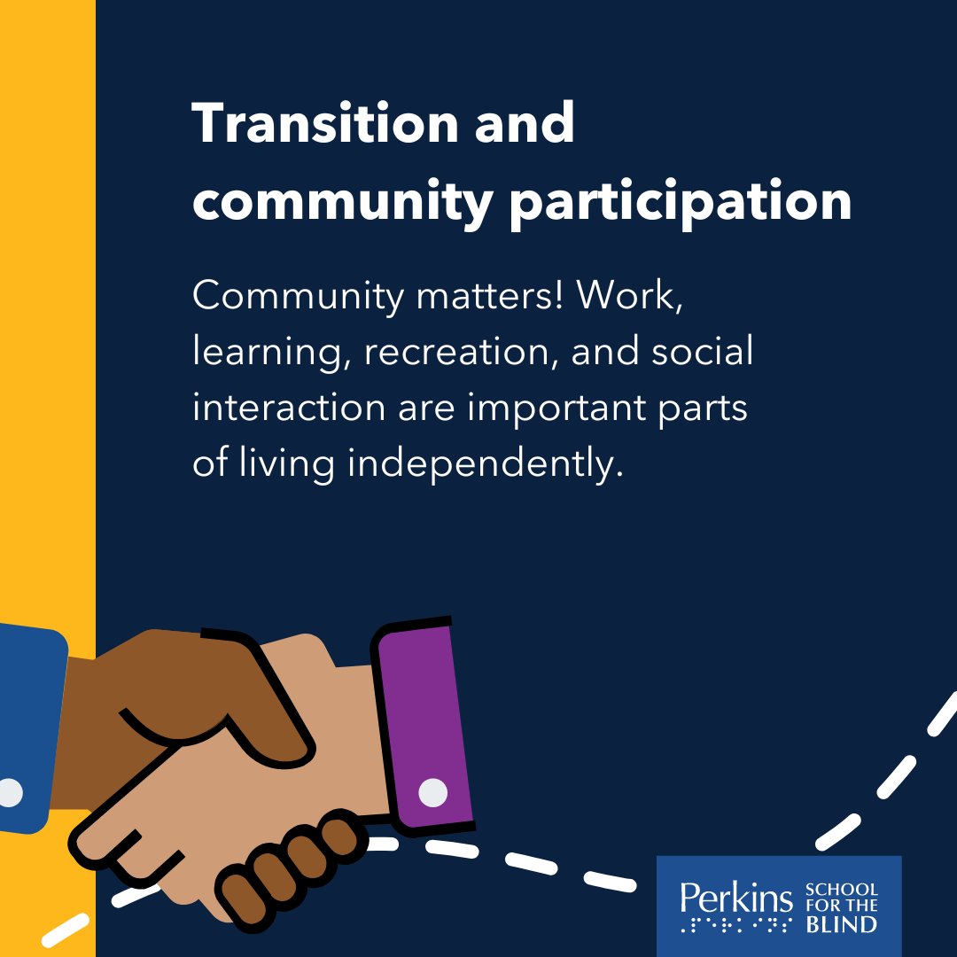 PerkinsVision's tweet image. Our new #TransitionPlanning Resource Center has curated content and expert insight into #PostSecondaryTransition for parents, students and #TVIs to help whether a student with #Disabilities is moving into community, college or career.
Check it out at Perkins.org/Transition.
