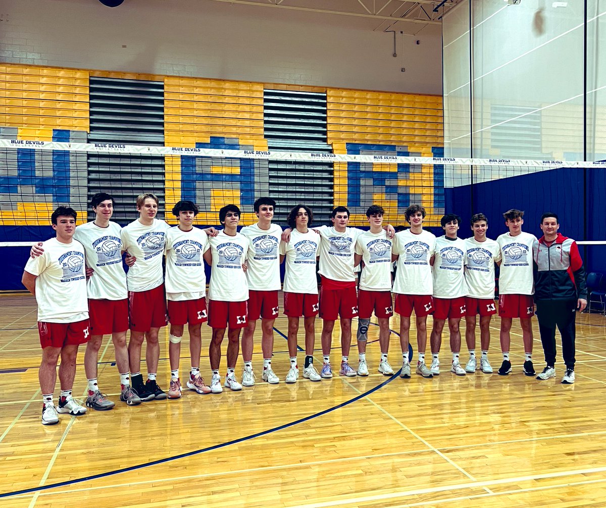 RedHawkVB's tweet photo. 🏆CHAMPS🏆 RedHawks take the Warren Invite Title for the 2nd consecutive season beating Hinsdale Central in the Finals🥇 #ProgramSaturdayz🎲⛳️ @TheMasters https://t.co/2s9l1EiW8l