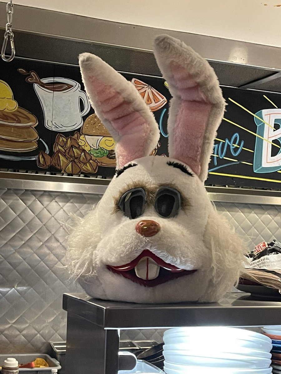 Is the bunny head: 

A. Charming
B. Disturbing 
C. Cursed! Run right now