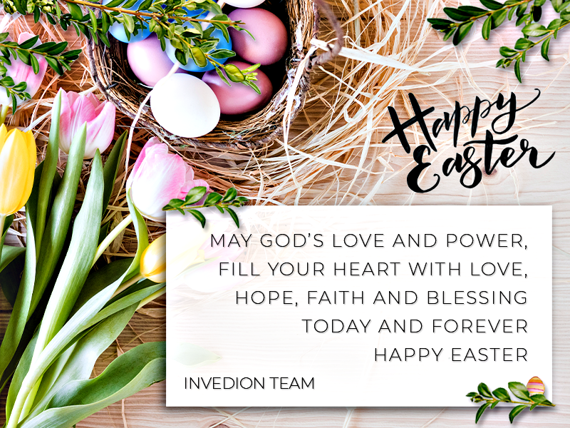 INVEDION's tweet photo. May God’s love and power,
fill your heart with love,
hope, faith and blessing
today and forever
Happy Easter
Invedion Team 😊

#Easter #EasterWishes #ŻyczeniaWielkanocne #Wielkanoc #Wielkanoc2023 #JezusChrystus #JesusChrist #Zmartwychwstanie #God #Blessing #Błogosławieństwo #Love https://t.co/dH5AbwuCZl