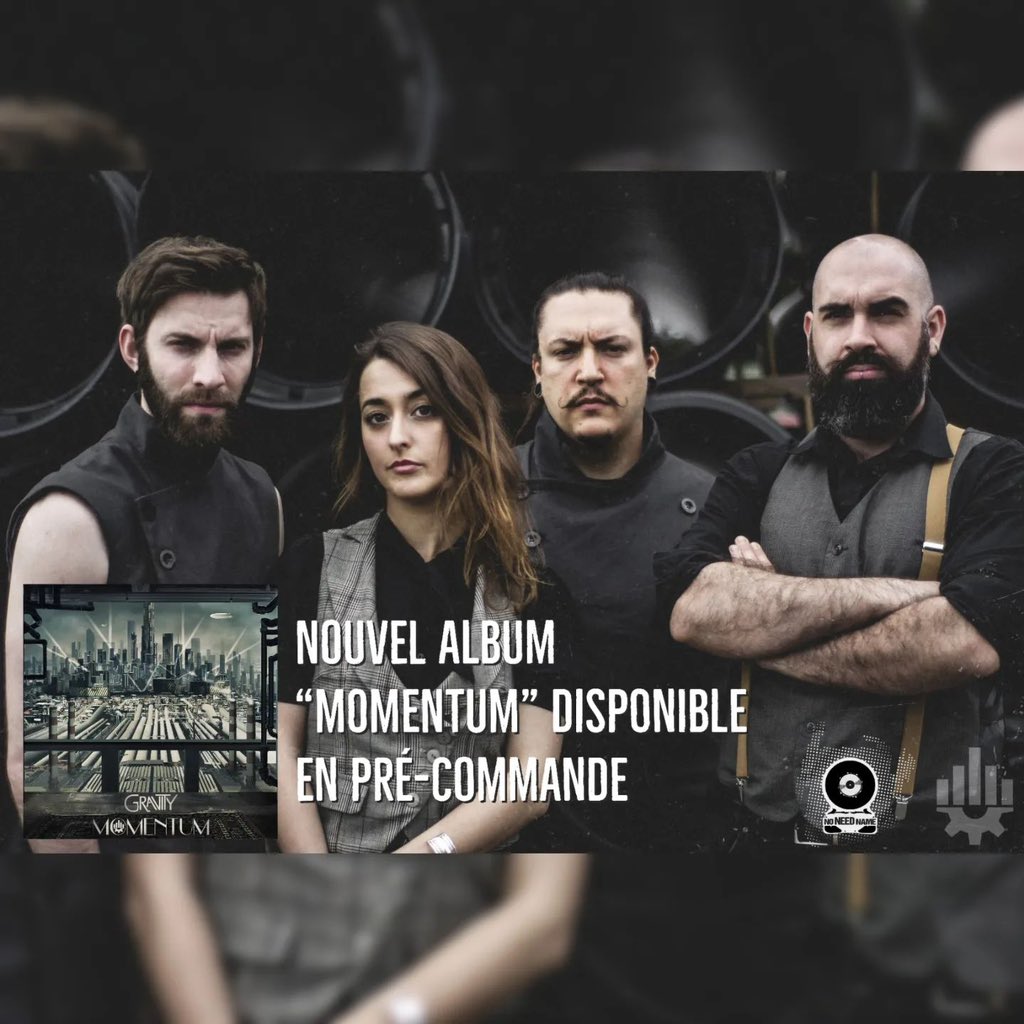 gravitymetal's tweet photo. Notre nouvel album "Momentum" sortira la 21 Avril ! Les pré-commandes sont ouvertes sur le site de No Need Name ! 
https://t.co/isbzjiGcSx Avec des t-shirt tout neufs, des packs, des éditions collectors et les anciens albums seront dispo aussi 🔥⚙️ https://t.co/WCStKd8tec
