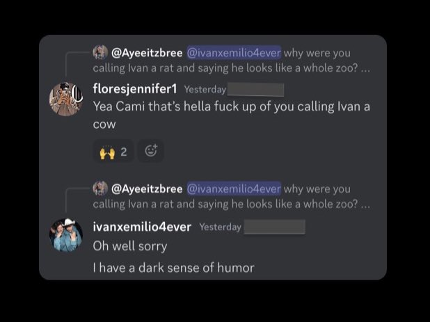 LaVerdadMTFans's tweet photo. Un fan de Los Gemelos escribió este comentario en el chat cuando Iván estaba en vivo y luego hizo una broma sexual https://t.co/bURWSgO4Ok