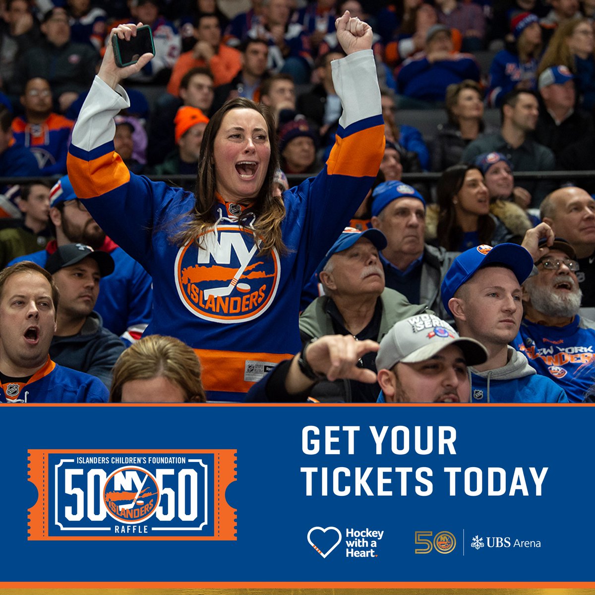 Purchase your 50/50 raffle tickets online! 

Get them now: islanders5050.com