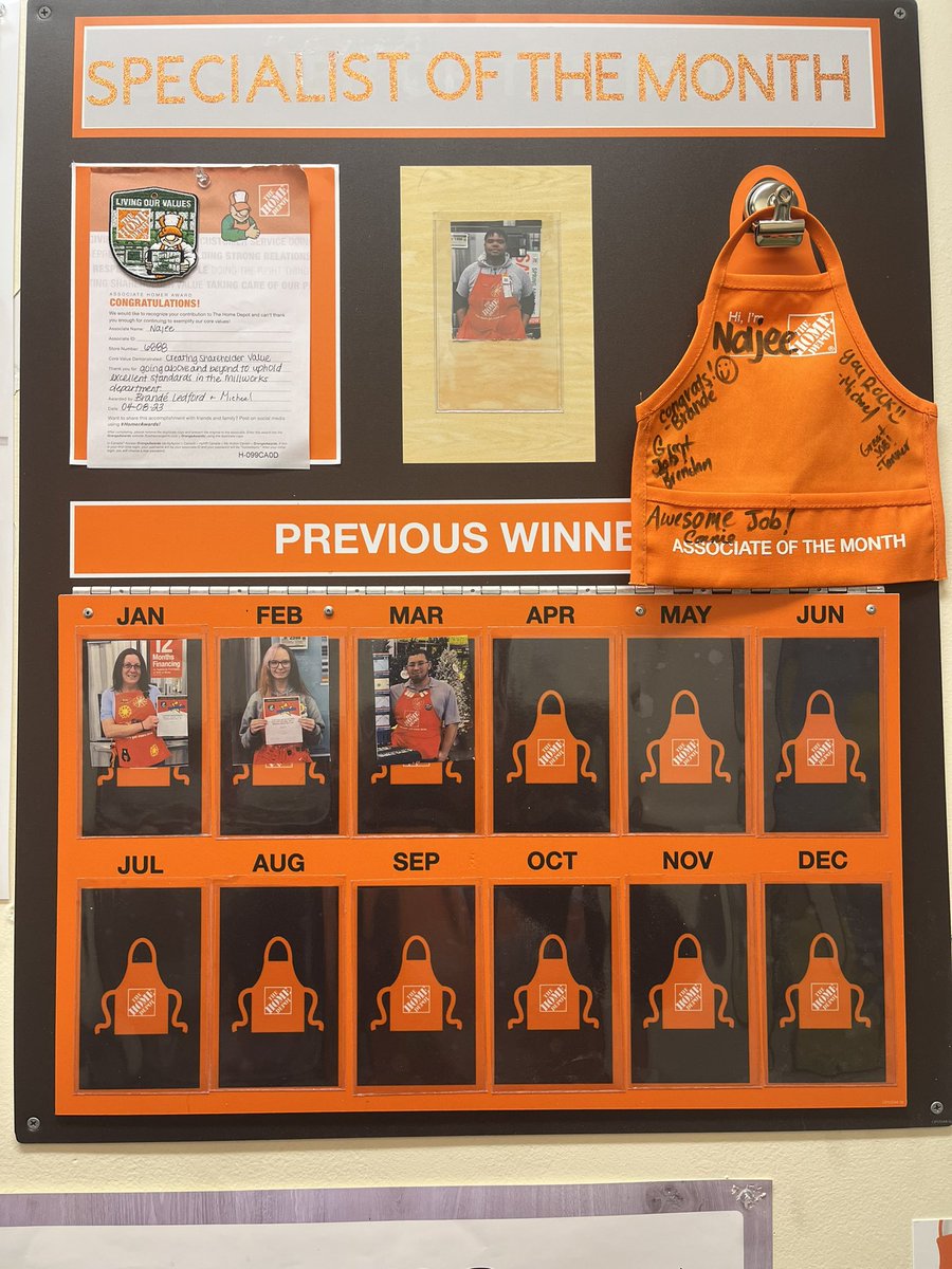 Michael Kenny (@michael_6888) on Twitter photo We got our new specialist of the month board up today! Thank you to all of our specialists and specialty associates for all your hard work! <a href="/hollytate122/">Holly Tate</a> <a href="/THD_Tanner/">Tanner Lee</a> <a href="/sevans9193/">Susan Evans</a> <a href="/LaroccoStacey/">Stacey LaRocco</a> <a href="/DeanJeanette/">Jeanette Dean</a> We got our new specialist of the month board up today! Thank you to all of our specialists and specialty associates for all your hard work! <a href="/hollytate122/">Holly Tate</a> <a href="/THD_Tanner/">Tanner Lee</a> <a href="/sevans9193/">Susan Evans</a> <a href="/LaroccoStacey/">Stacey LaRocco</a> <a href="/DeanJeanette/">Jeanette Dean</a>