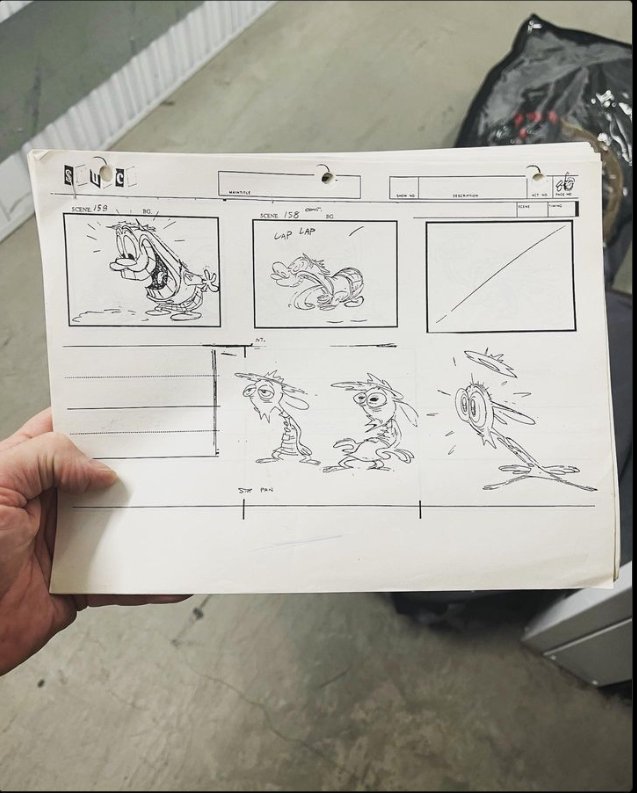 Ren and Stimpy history (busy) on Twitter "Storyboard cleanups for