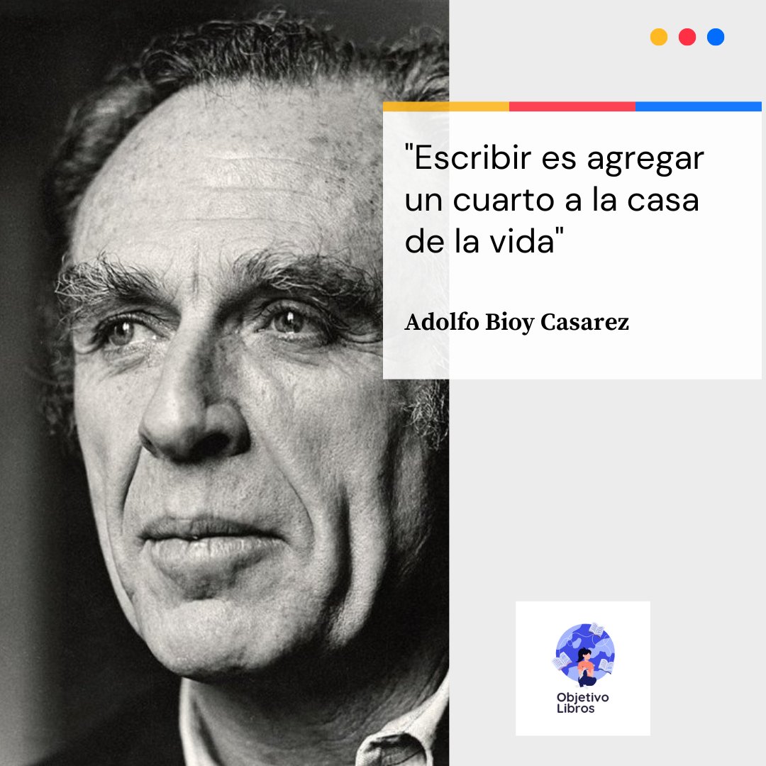 'Escribir es agregar un cuarto a la casa de la vida', Adolf Bioy Casares 🥀

#adolfobioycasares #slowlife #inspiration #quotes #escribir #frases #frasesparareflexionar #escritora #libros #escritor #coaching #novela #cursos #CursosOnline #culturaliteraria #cursosvirtuales