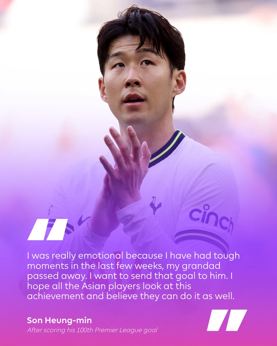 A special goal from a special player ✨

Congratulations on reaching 100 #PL goals, <a href="/Sonny7/">Son Heung-min</a>!