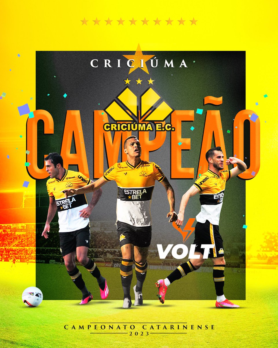 SomosVolt's tweet image. É DO TIGREEEEE 🐯⚡️

Pode comemorar, Nação Carvoeira. A taça é do @CriciumaEC! 💛🖤

#CriciumaEC #CampeonatoCatarinense #SomosVolt