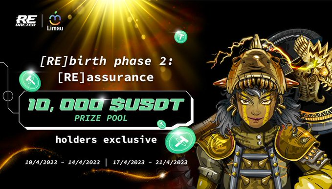 🪙[Re]birth phase 2 🪙

GET READY! Cause all [Re]dacted holders are getting a huge exclusive bag up for grabs. 

Re]assurance 10,000 USDT$ PRIZE POOL and is now up for raffles💰

<a href="/RedactedCorp/">R E D A C T E D Inc</a> @LimauDAO