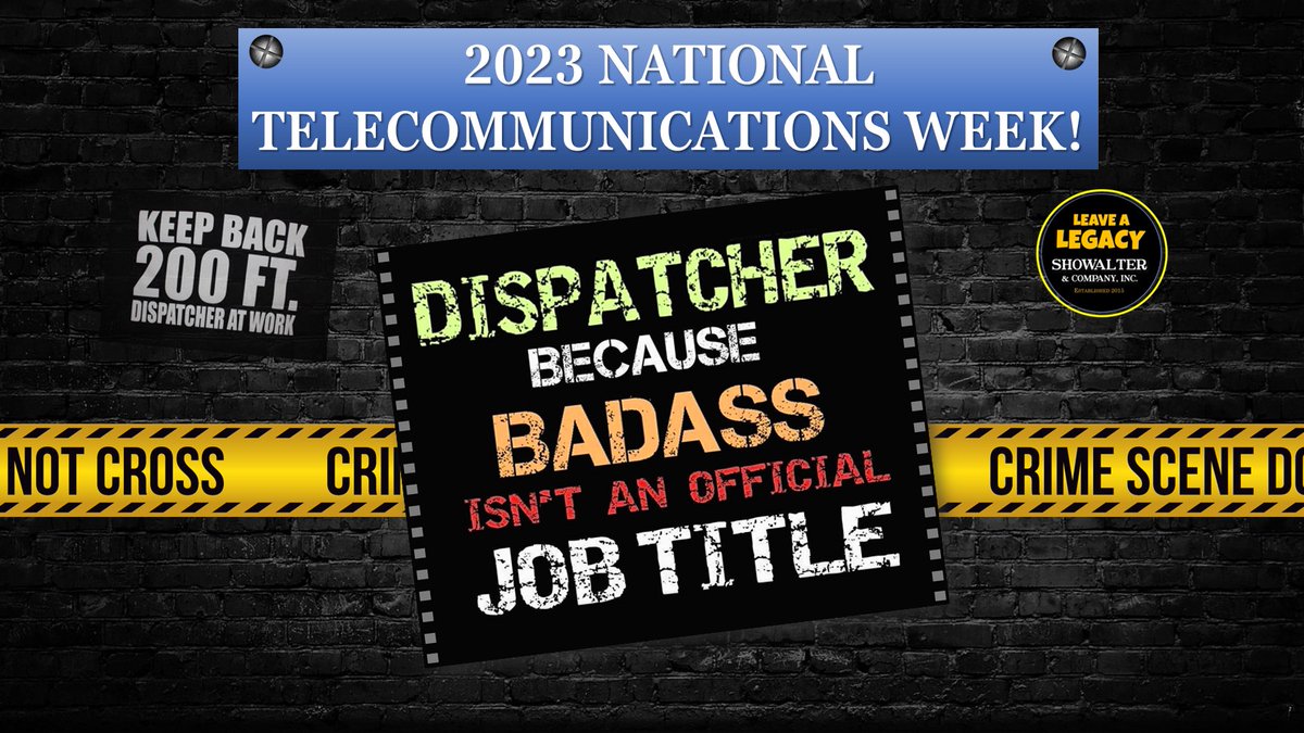 A huge shout-out to all of those 9-1-1 first responders!