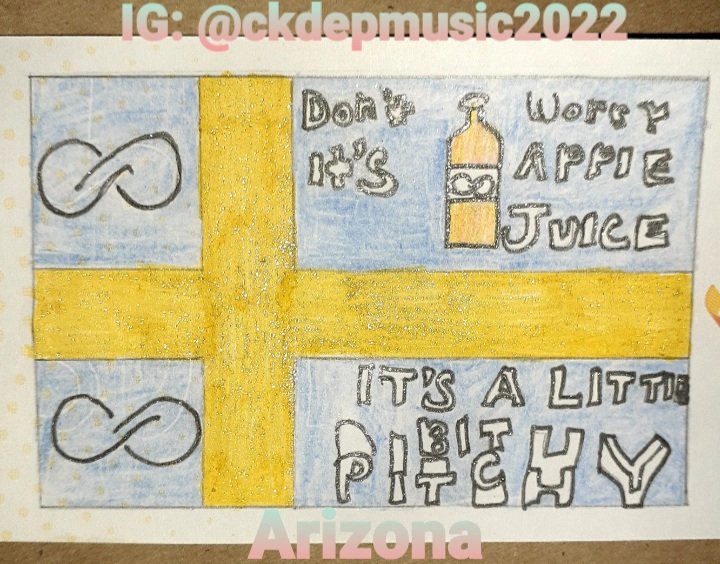 CKDePMusic's tweet photo. I tried something a bit different this time, instead of coloring the Swedish flag the iconic colors, I still did it but I put some apple Juice, It's A Little Bit Pitchy Logo, fonts and your Roomie Logo!
How'd I do???
@roomieofficial 
🇸🇪🎂💖🍰🎵🎉👏🔥🎊🏜💞🇺🇲🎊🧃🎶🙂😍🥂🍰🇸🇪 https://t.co/tE032itERz