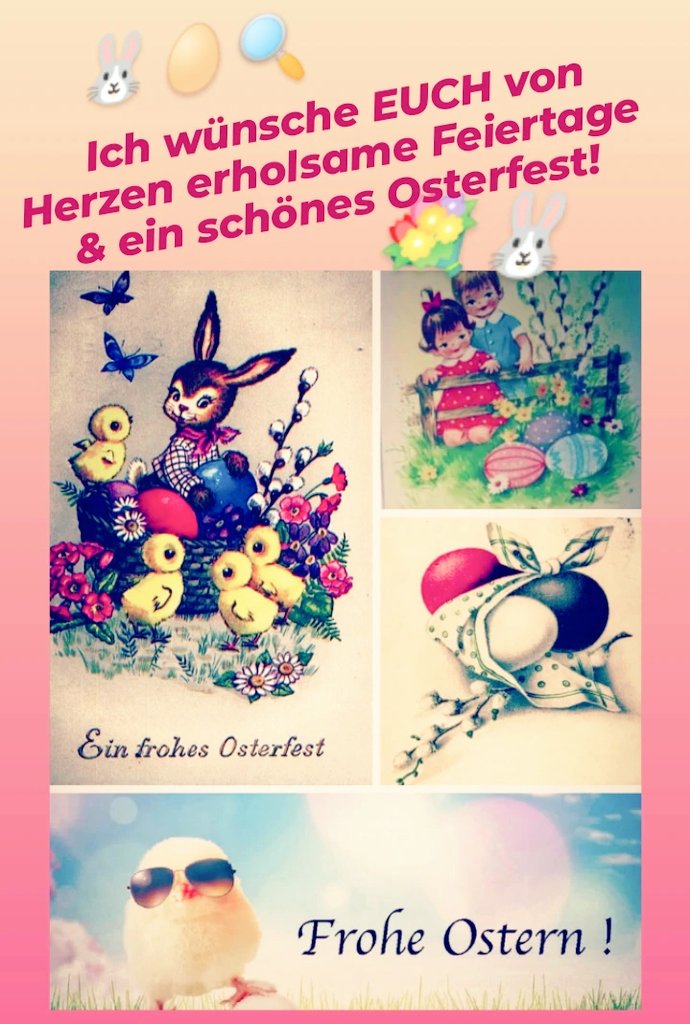 checkerin666's tweet photo. 🐰Herzliche Ostergrüße 💐

#ostern2023 #osterwochenende #Osterfest #ostergrüsse #Osterhase #eiersuchen #langeswochenende  #Osterfeiertage #deutschekultur #deutscherbrauch  #deutschefeiertage #deutschetradition  #familienzeit 

🐰🥚🔍💐🐰🥚💐🔍 https://t.co/gJaDHTlwRB