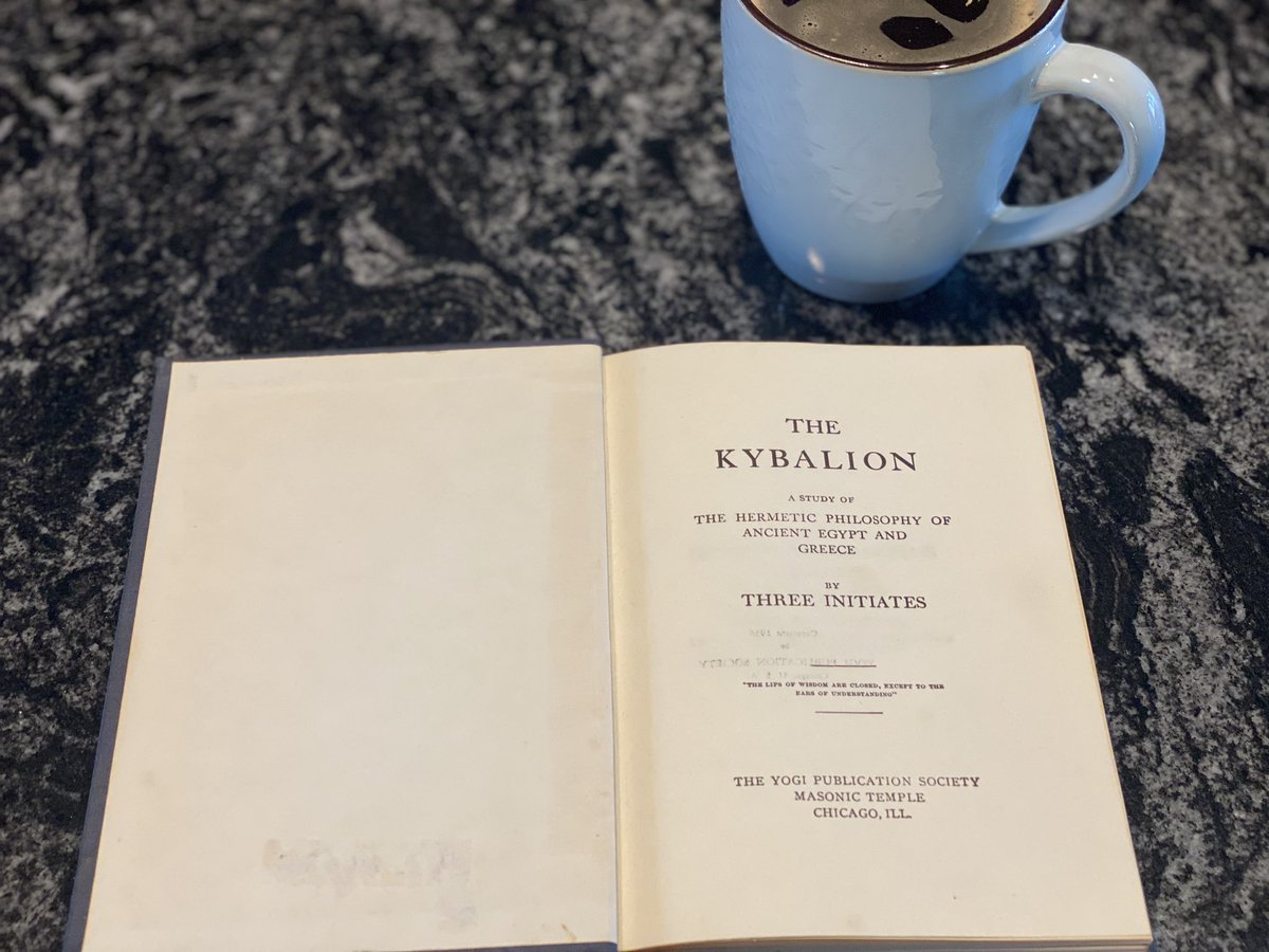 GoldenSun_777's tweet photo. The second time around is always beautiful. The 1936 version of The Kybalion. 

#kybalion #hermetic #philosophy #eyestosee #lion #TheKybalion #ancientknowledge #few #nature https://t.co/KvMdTPAVf3