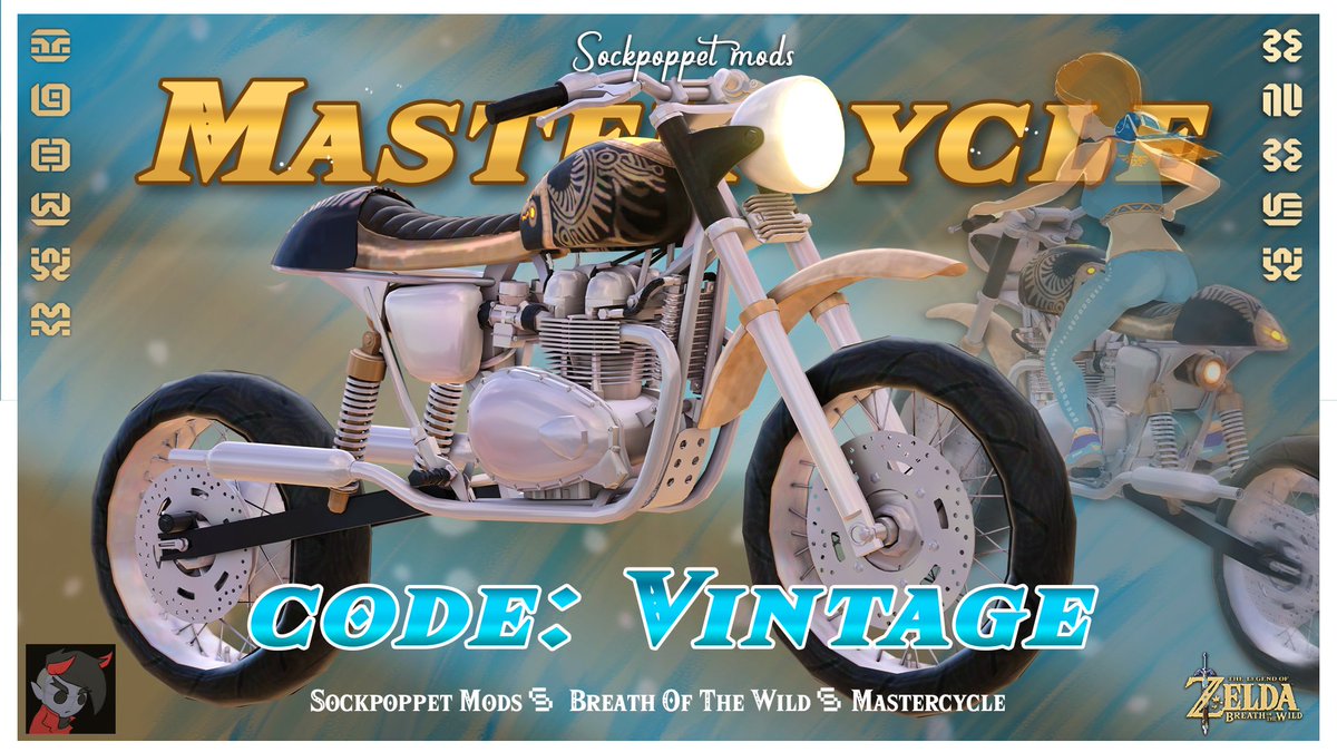 sockpoppetdraws's tweet photo. New Mastercycle Code: Vintage, available now!
🔽https://t.co/PE0X0R9TDE
🔽https://t.co/t8gLXdBQu7
#BOTW #mastercycle #3dmodeling https://t.co/Fr8wytJm5l