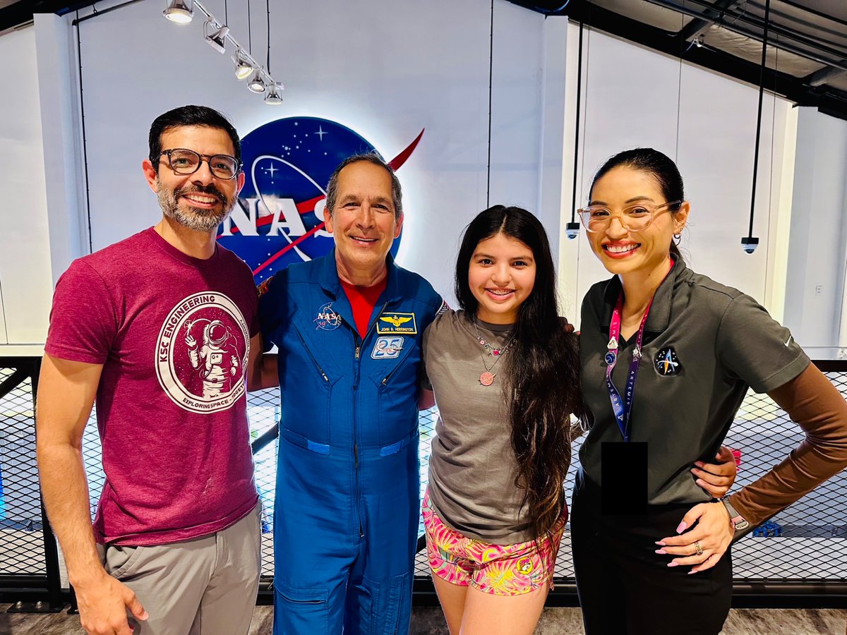 With fellow Chickasaw astronaut, John Herrington. Kids of color NEED to see themselves represented as scientists, engineers, pilots, astronauts, and leaders.