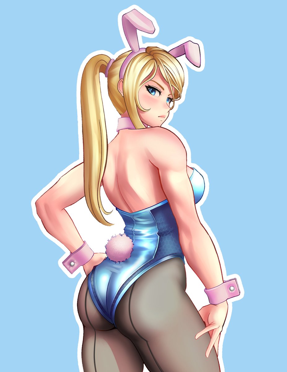 JackaryDraws's tweet photo. So, I need to raise $10,000 by June or my wife and I are totally fucked 😊 So I will be selling something NEW on https://t.co/lCnusye2sn every day until our goal is met! 

Day 1: Bunny Samus Sticker 🐇 Free shipping for today only!

(200 RTs and I'll post her in underwear) https://t.co/fD1G5hdx9Z