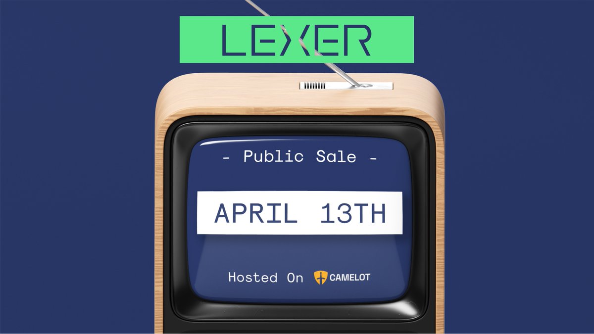 lexermarkets's tweet photo. We are excited to announce the public token launch of LEXER Markets ($LEX). The launch will take place April 13th via @CamelotDEX Launchpad on Arbitrum.

Retweet for whitelist 🎟 and Check links below to join LEXER public launch👇

Full version on Medium &amp; Read the thread 🧵

1/4 https://t.co/eYO5fb8uBH
