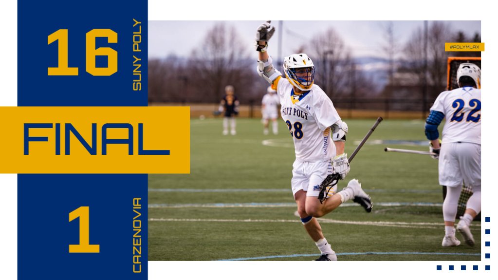 PolyWildcats's tweet photo. ๐ฅ#PolyMLAX was dominant in their fourth NAC win of the season. They beat Cazenovia 16-1 to improve to 6-3 this season
#d3lax https://t.co/l0IGxXwVIN
