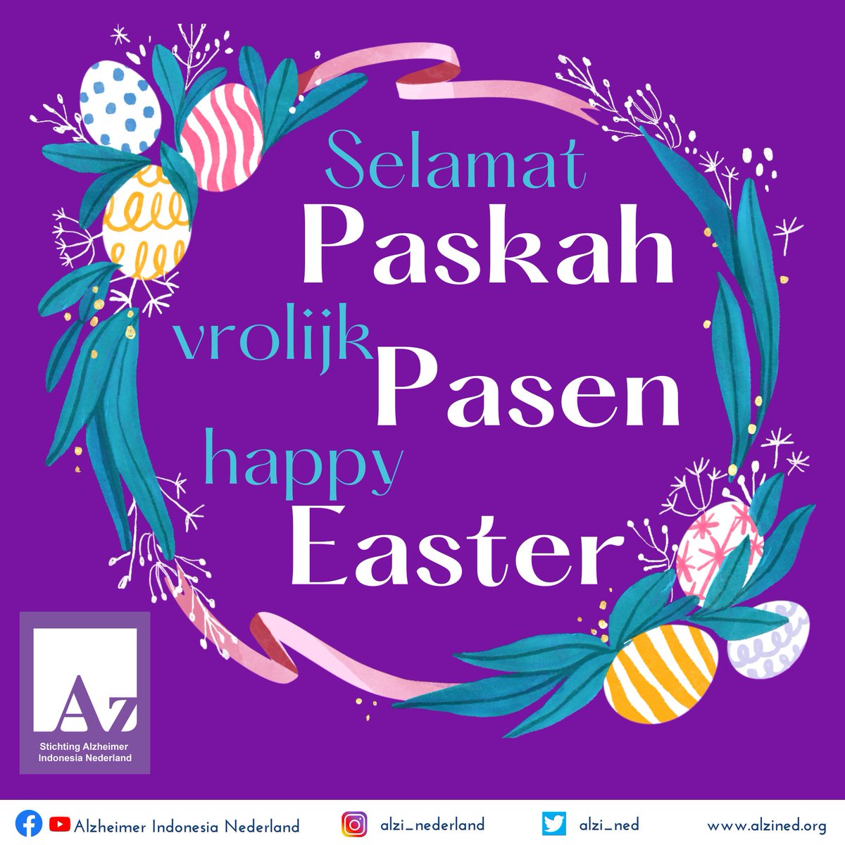 💛 Selamat Paskah 2023. Semoga Paskah tahun ini membawa kita menjadi pribadi yang lebih baik.  

💛 Familie, vrienden en plezier. Pasen vier je het liefst samen. Lekker thuis, gewoon hier. Elke paashaas zal dat beamen   

💛 Spreading a message of love and hope. Happy Easter