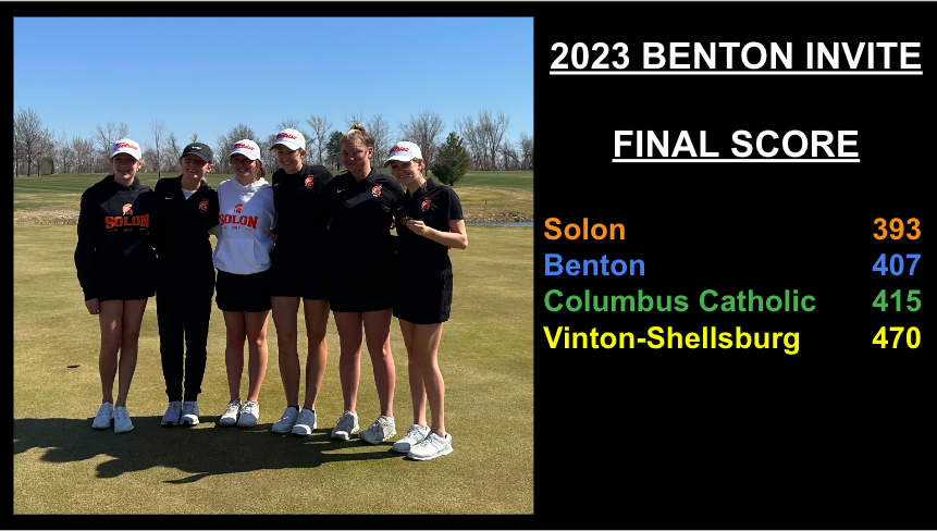 GolfSolon's tweet image. Lady Spartans win Benton Invite!  Rylie Greazel led us with a 93!  Peyton Pentico 98, Sydney Dee 100, Taylor Dee 102, Bailey Woolley 103, Lilly Houtakker 105.  What a TEAM win!   We are very proud of the girls, let's keep it up!  #solonstrong