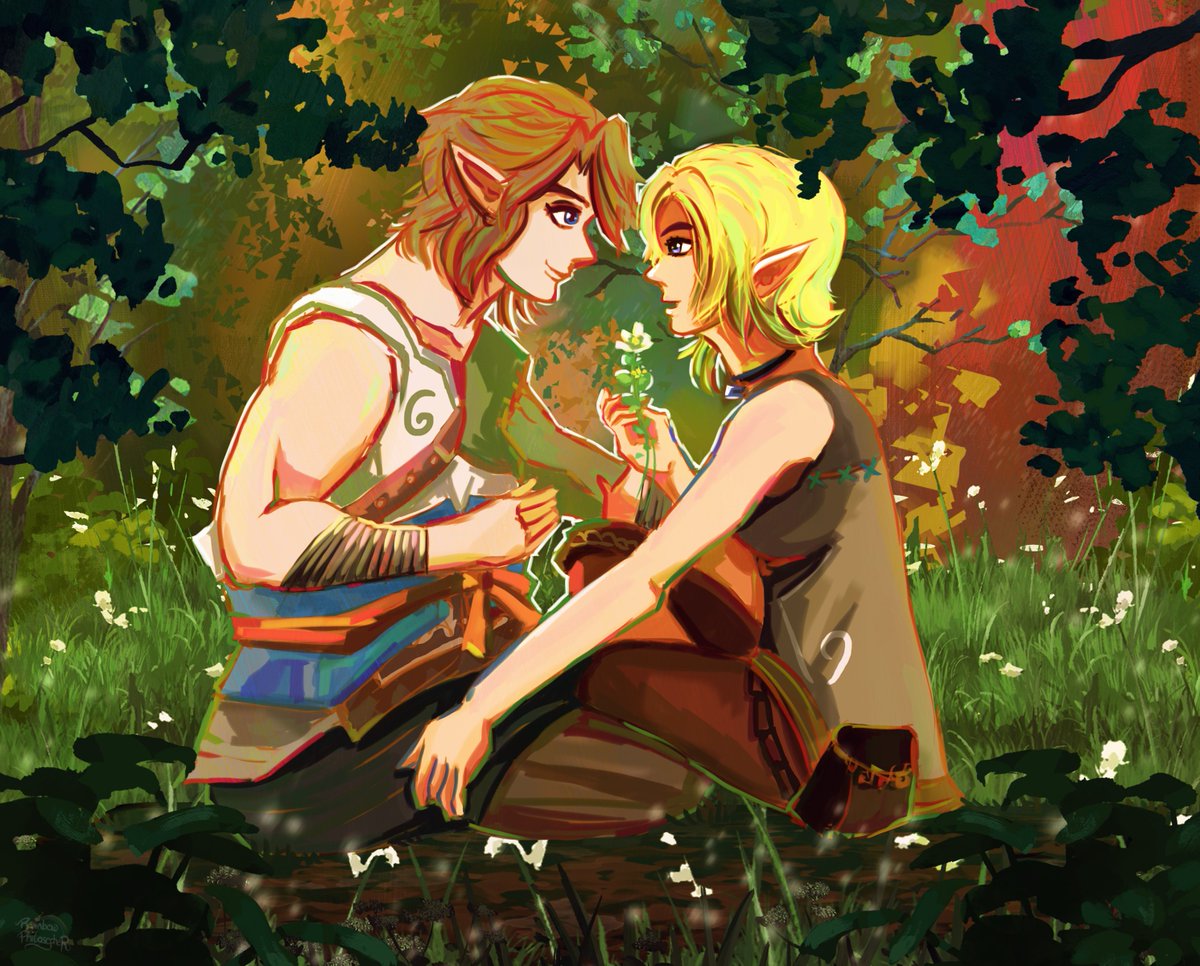 Rainbowphiloso1's tweet photo. Commission done for loz_short_stories on Instagram.
Painted in Photoshop.
#twilightprincess #link #hero #illia #forest #romance #flower #legendofzelda #zelda #herooftwilight https://t.co/rxYaXf2Ymy