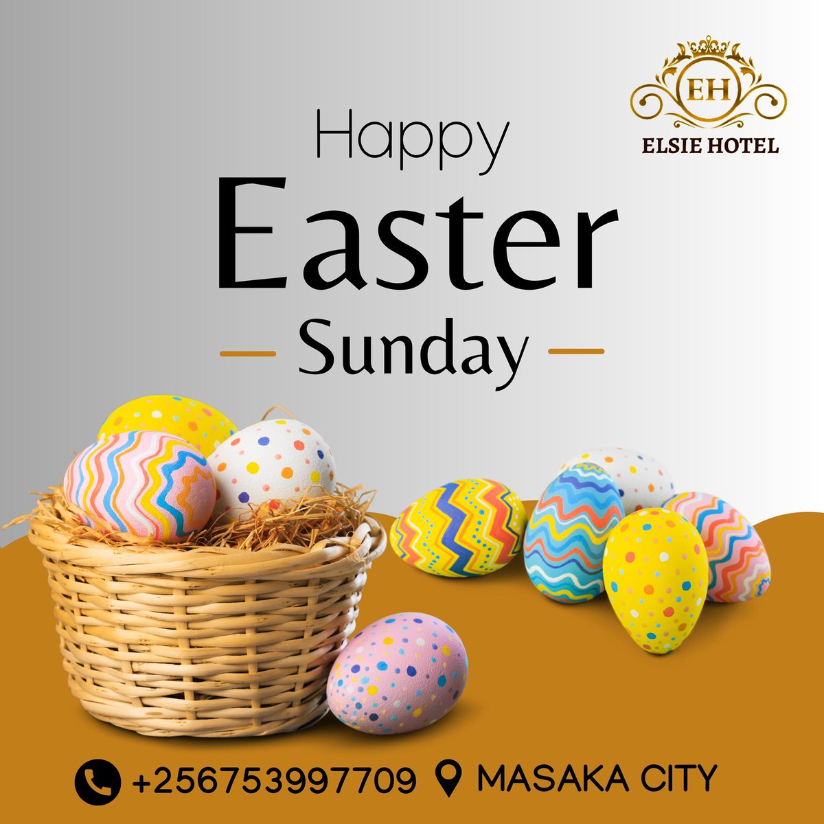 ElsieHotel's tweet photo. Elsie Hotel wishes you a Happy Easter.
May the resurrection of Jesus Christ bring hope, love, and Peace to you 🙏🏼.

For Bookings;

📞 +256753997709
📧 Reservation.elsiehotelmasaka@gmail.com
📍Musisi Gardens, Nalubale St, Masaka City

#Easter2023 https://t.co/0xwv8I9ybY