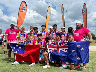 ClubRugby's tweet photo. The Porirua Misfits U14s champions at the Tropical 7s which was held in Tampa Florida this Easter weekend. https://t.co/jCPfsFrPfE