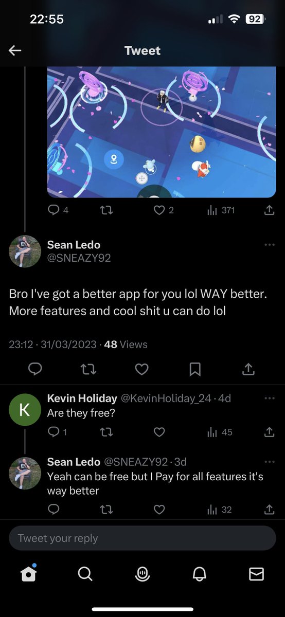 craigmw93's tweet photo. @SNEAZY92 @NianticLabs @NianticHelp So what app are you using that you pay for that has waaaay better features? 😂 you got caught dude, take the 7 day ban and move on 😂 https://t.co/1krlLOPBCc